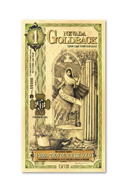 1 Nevada Goldback - Aurum Gold Note (24k) | GoldSilver360