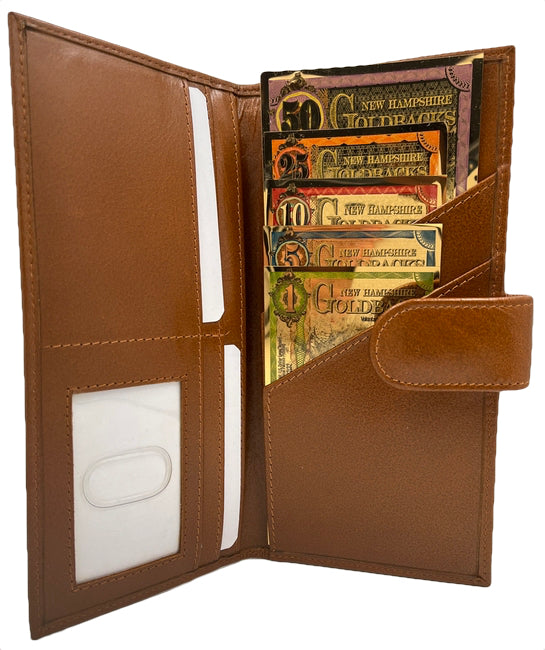 New Hampshire Goldback Brown Wallet (Bundle Pack) - Aurum Gold Note (24k) | GoldSilver360