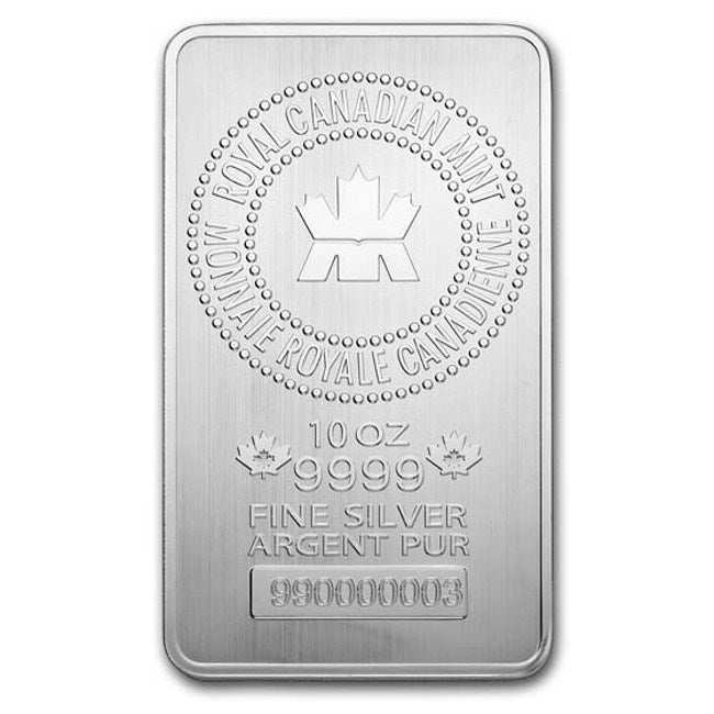 10 oz Silver Bar – Royal Canadian Mint | GoldSilver360