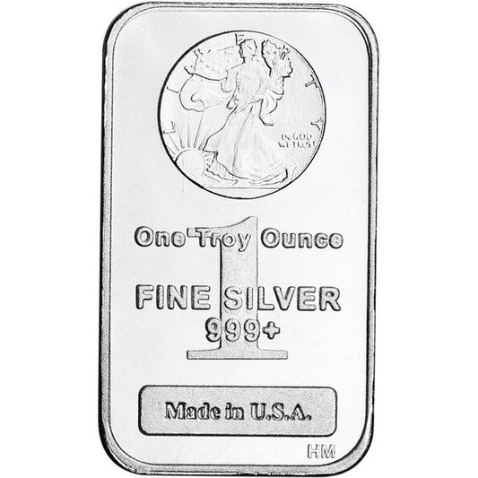 Highland Mint Silver Bar 1 oz - Walking Liberty Design | GoldSilver360