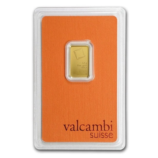 2.5 Gram Valcambi Gold Bar - in Assay | GoldSilver360