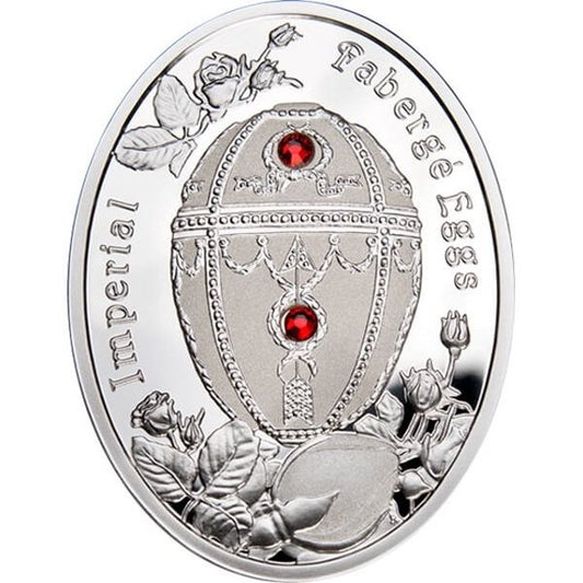 2012 Niue $1 Rosebud Egg - Imperial Faberge Eggs Proof Silver Coin | GoldSilver360