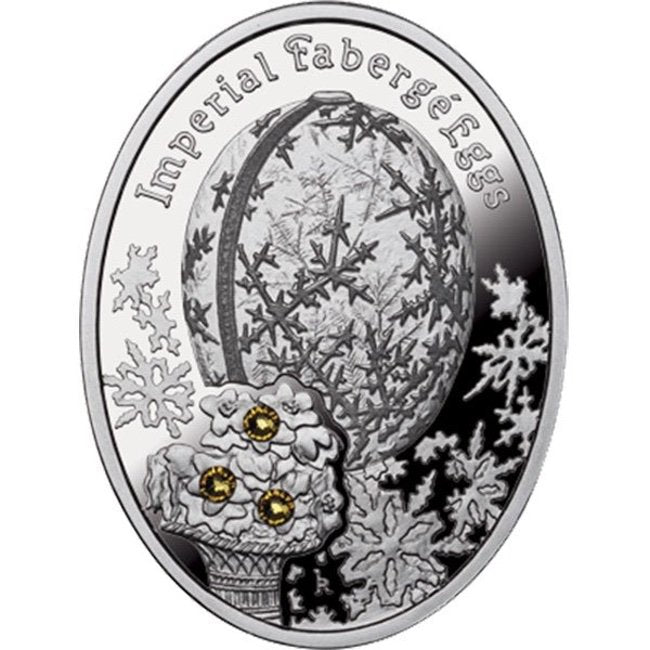 2012 Niue $1 Winter Egg - Imperial Faberge Eggs Proof Silver Coin | GoldSilver360