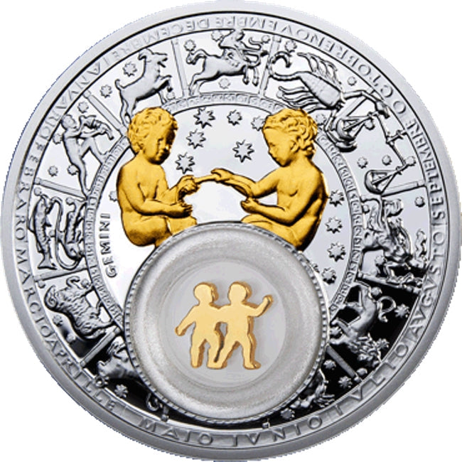 2013 Belarus Zodiac Gemini Proof Finish Silver Coin | GoldSilver360