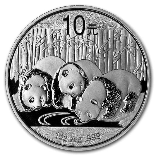 2013 China 1 oz Silver Panda BU | GoldSilver360