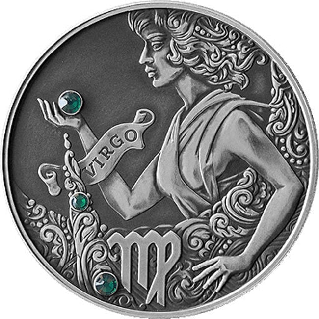 2015 Belarus Signs of the Zodiac Virgo Antique finish Silver Coin | GoldSilver360