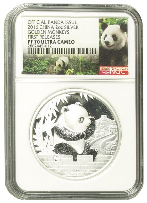 2016 China Lunar Panda Monkey Silver Proof Shenyang Mint NGC 70 | GoldSilver360