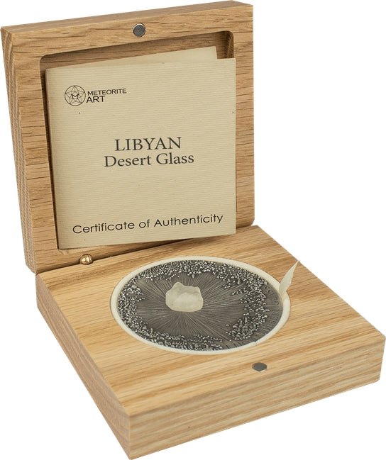 2017 CHAD LIBYAN DESERT GLASS – METEORITE ART SERIES 5 OZ SILVER COIN | GoldSilver360