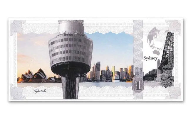 2017 Cook Islands 1 Dollar 5 gram Silver Sydney Skyline Dollar Note | GoldSilver360