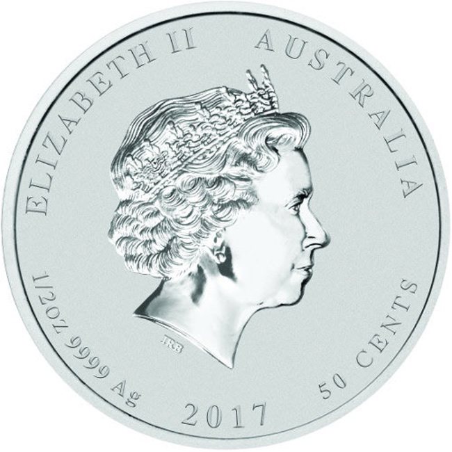 2017 1/2 oz Australian Silver Lunar Year of the Rooster Coin BU (Series II) | GoldSilver360