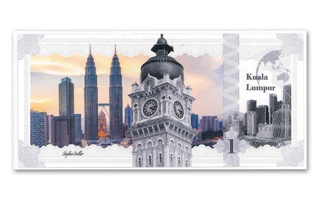 2017 Cook Islands 1 Dollar 5 gram Silver Kuala Lumpur Skyline Dollar Note | GoldSilver360