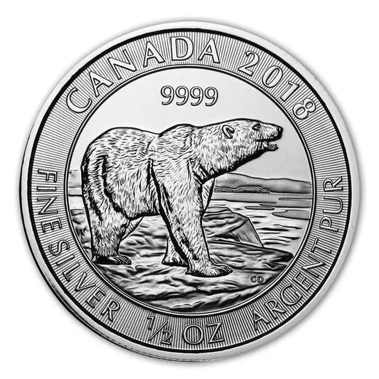 2018 Canadian Polar Bear 1/2 oz BU | GoldSilver360