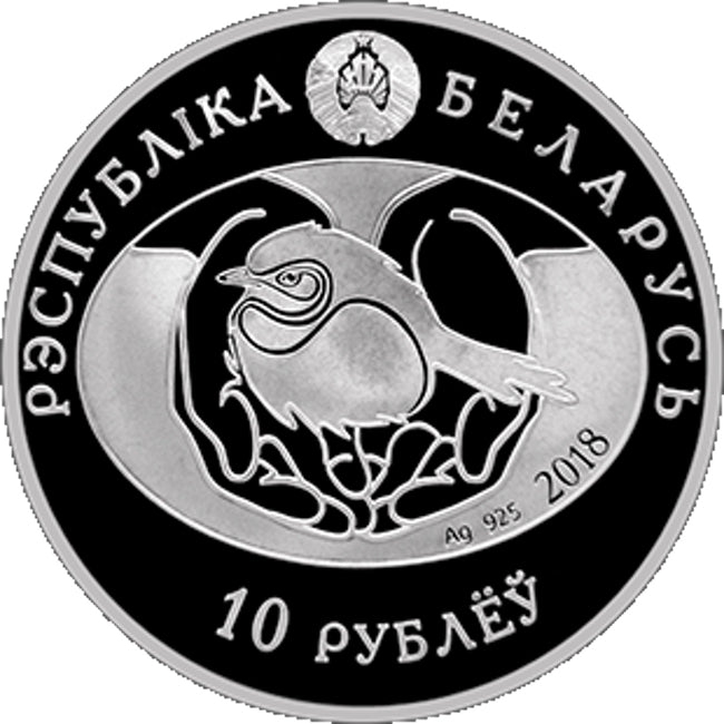 2018 Belarus Black headed Goldfinch Silver Coin | GoldSilver360