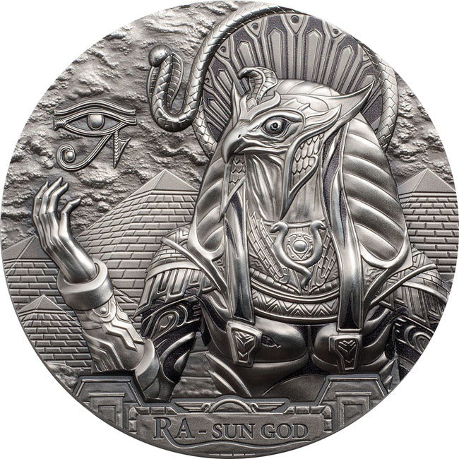 2018 Cook Islands 3 oz Silver Ra Sun Gods Of The World Coin | GoldSilver360