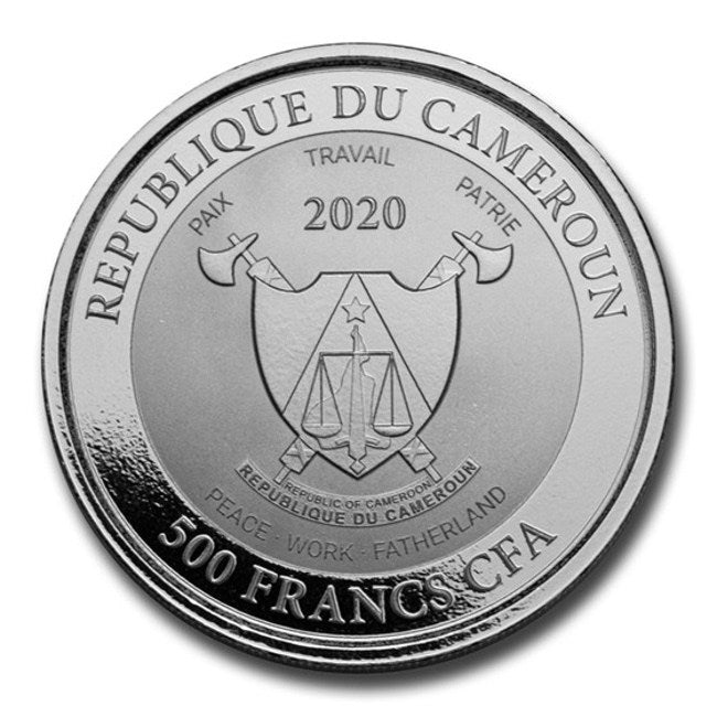 2020 Cameroon 1 oz Silver Mandrill BU | GoldSilver360