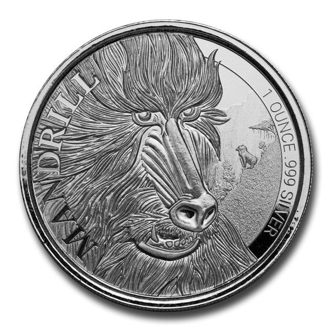 2020 Cameroon 1 oz Silver Mandrill BU | GoldSilver360