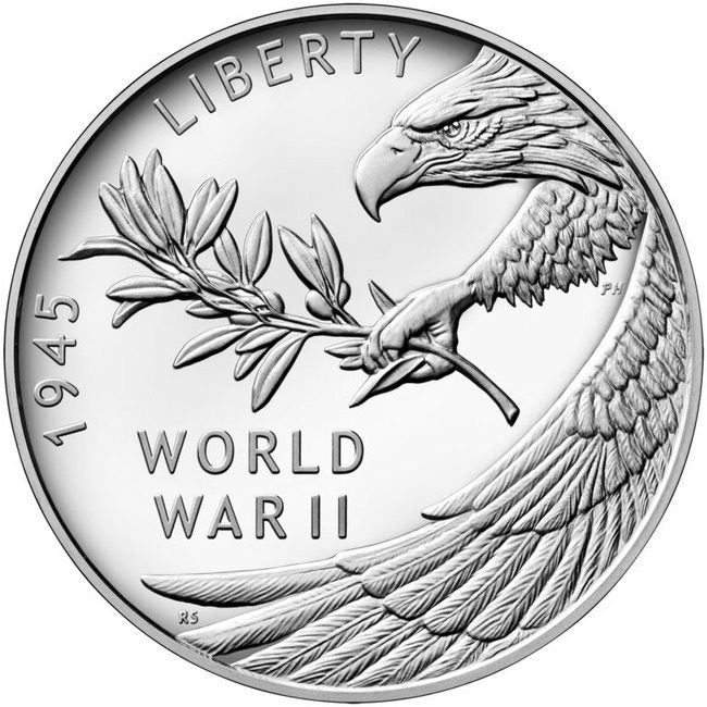 2020 End of World War II 75th Anniversary 1oz Proof Silver Medal Eagle | GoldSilver360