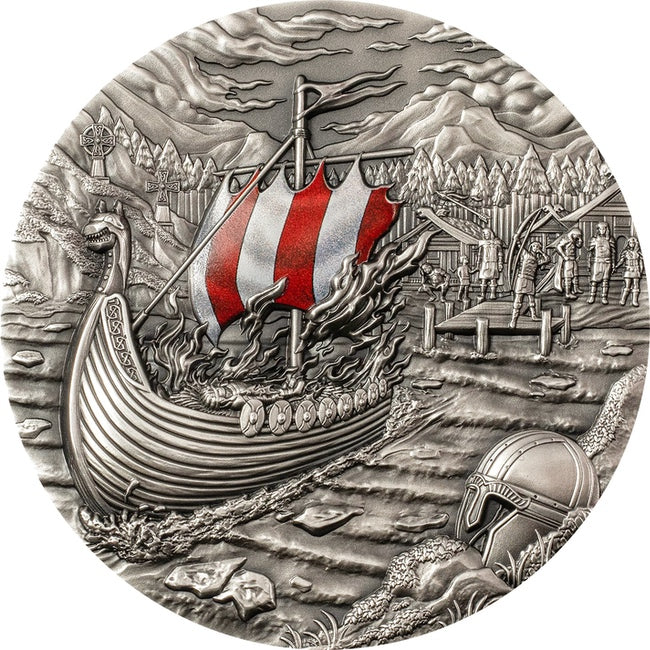 2021 Palau $10 Vikings Passage & Afterlife Series 2oz Silver High Relief coin | GoldSilver360