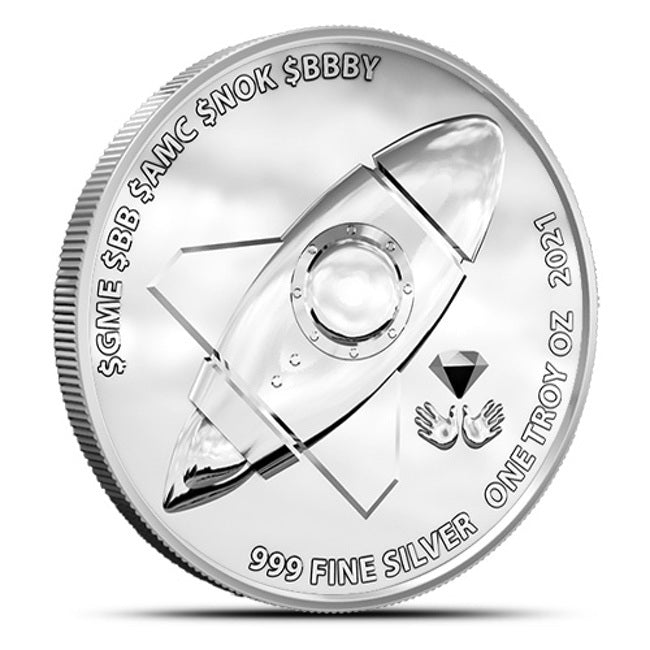 2021 Wall Street Bets 1 oz Silver Round BU | GoldSilver360