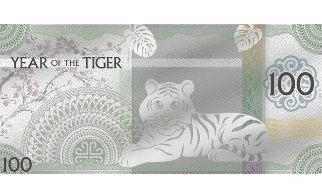 2022 Mongolia Lunar Year of the Tiger Silver Note | GoldSilver360