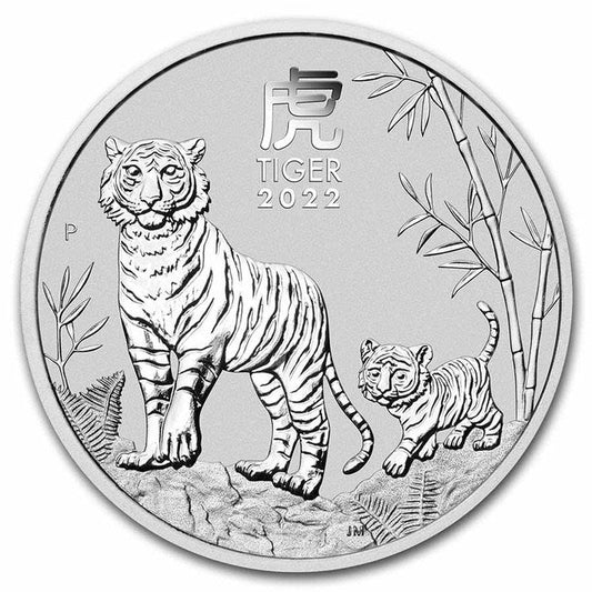 2022 Australia 1/2 oz Silver Lunar Tiger BU (Series III) | GoldSilver360