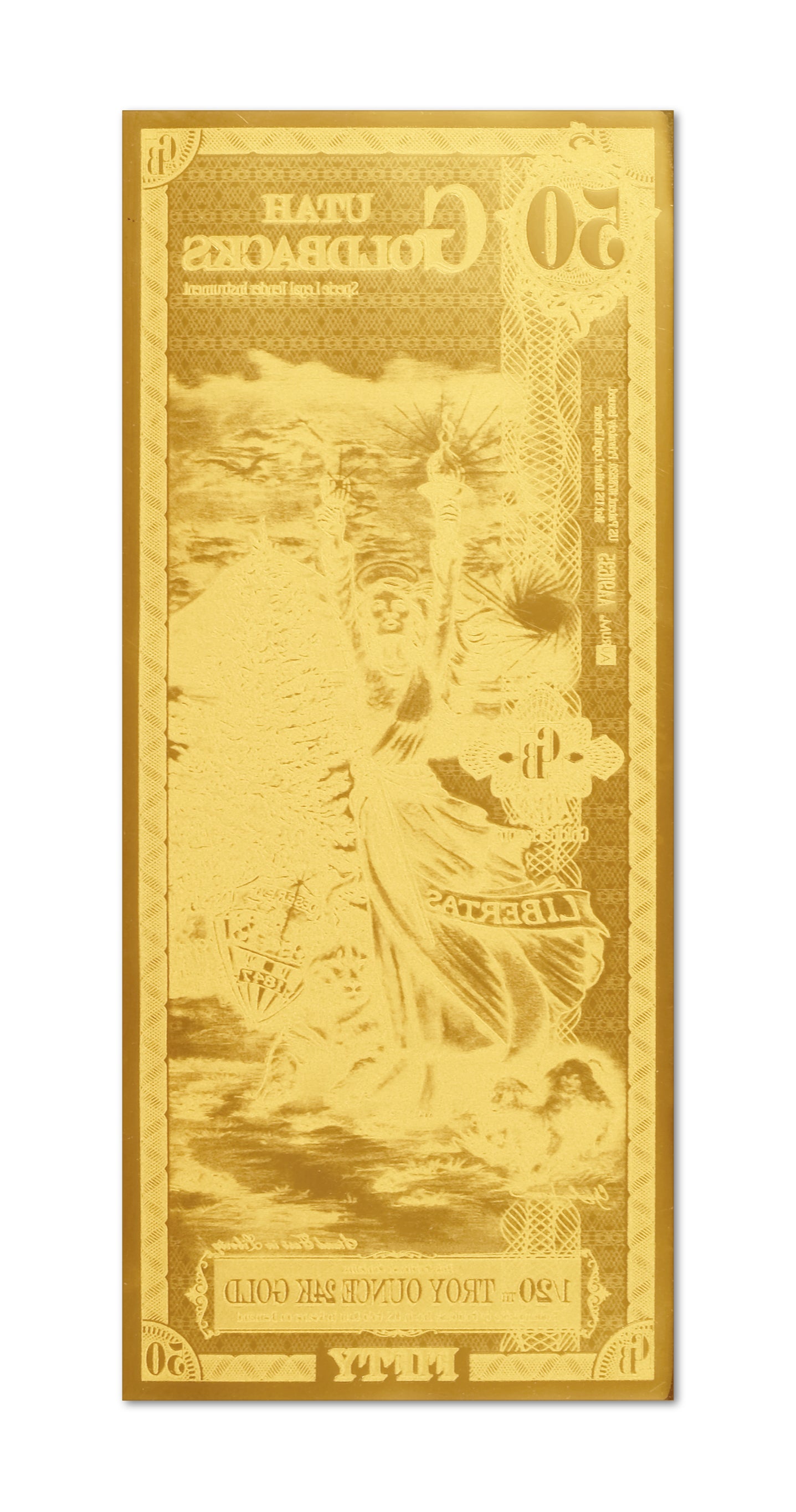 50 Utah Goldback - Aurum Gold Note (24k) | GoldSilver360