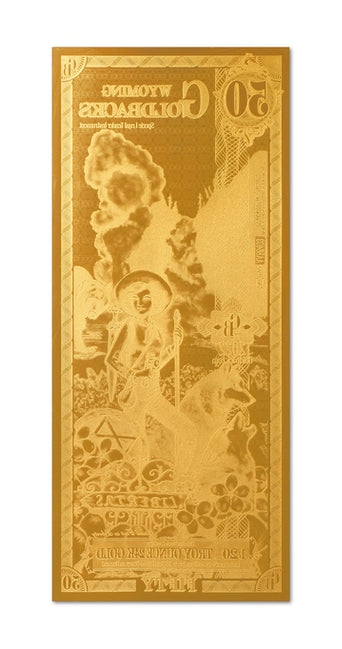 50 Wyoming Goldback - Aurum Gold Note (24k) | GoldSilver360