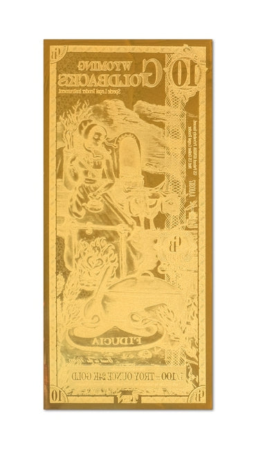 10 Wyoming Goldback (5 Pack) - Aurum Gold Note (24k) | GoldSilver360