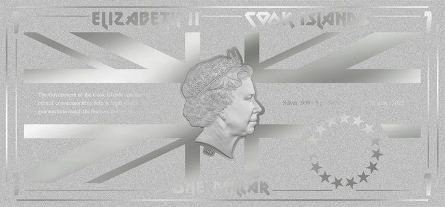 2022 Cook Islands Iron Maiden Senjutsu Silver Note | GoldSilver360