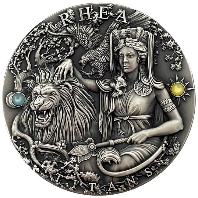 2022 Niue RHEA Greek Titans 2 Oz Silver Coin 2$ | GoldSilver360