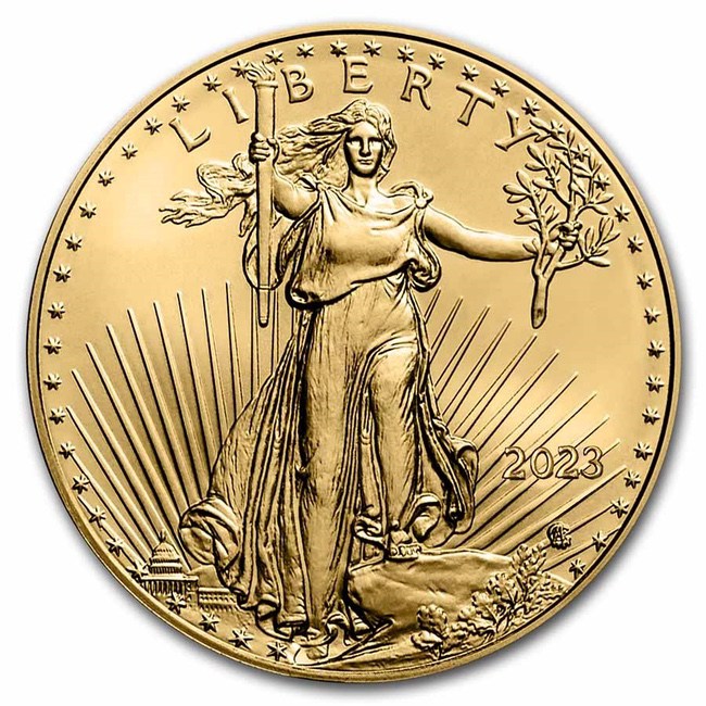 2023 1 oz American Gold Eagle BU | GoldSilver360