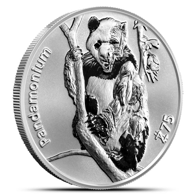 1 oz Silver Zombucks World Pandamonium Round | GoldSilver360