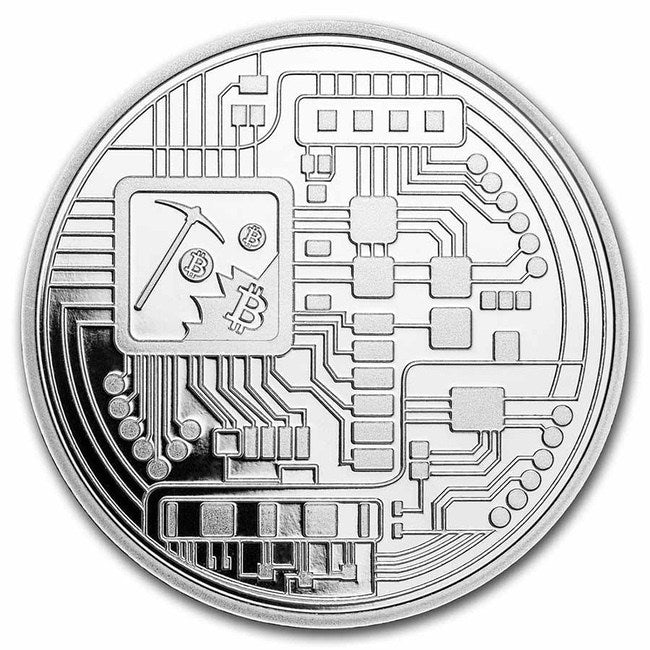 Bitcoin 1 oz .999 Commemorative Limited BITPAY Silver Round | GoldSilver360