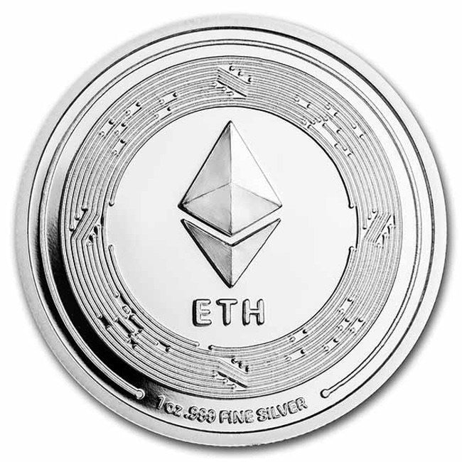 Ethereum 1 oz .999 Commemorative Limited BITPAY Silver Round | GoldSilver360