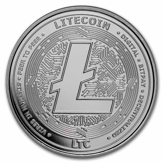 Litecoin 1 oz .999 Commemorative Limited BITPAY Silver Round | GoldSilver360