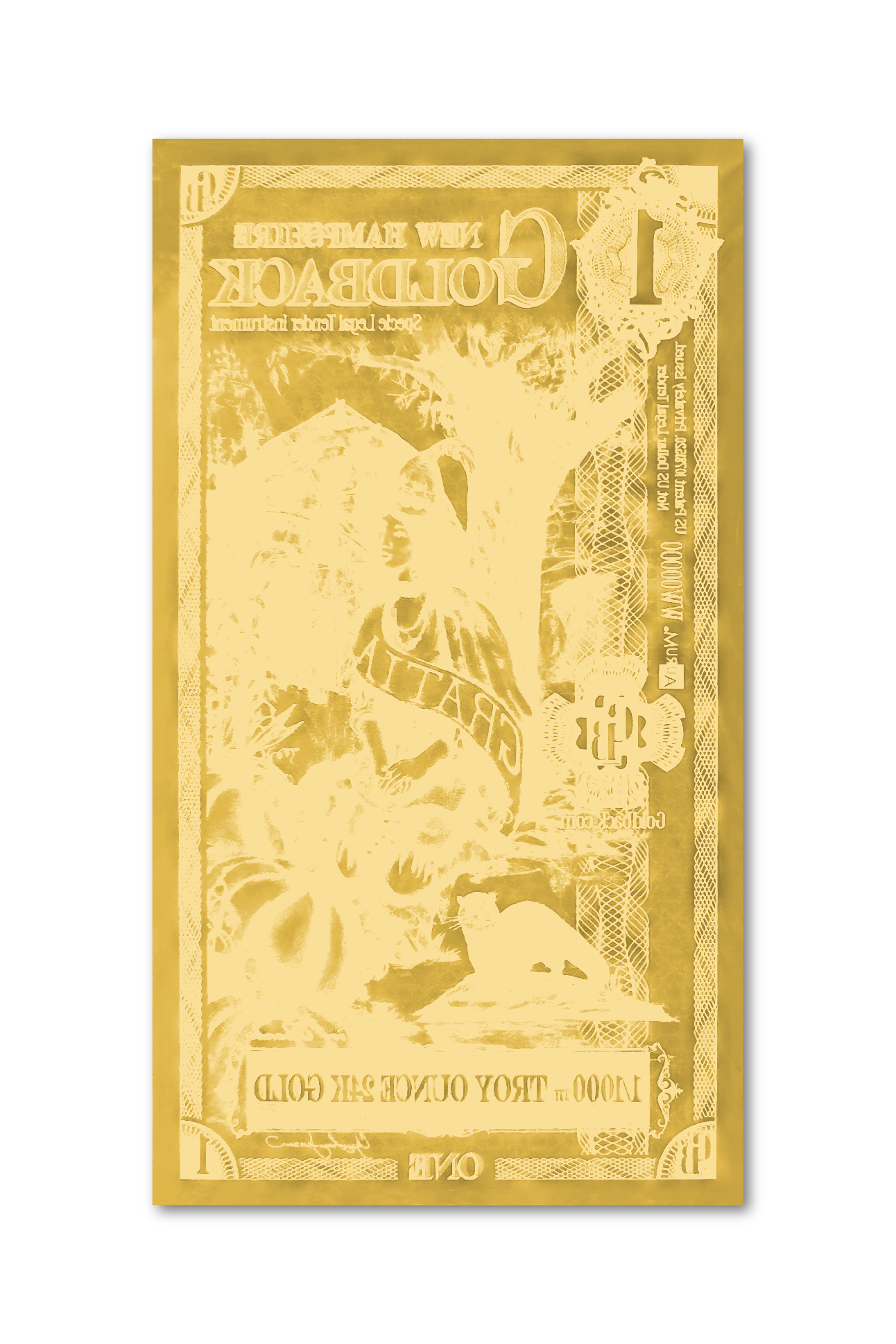 1 New Hampshire Goldback - Aurum Gold Note (24k) | GoldSilver360