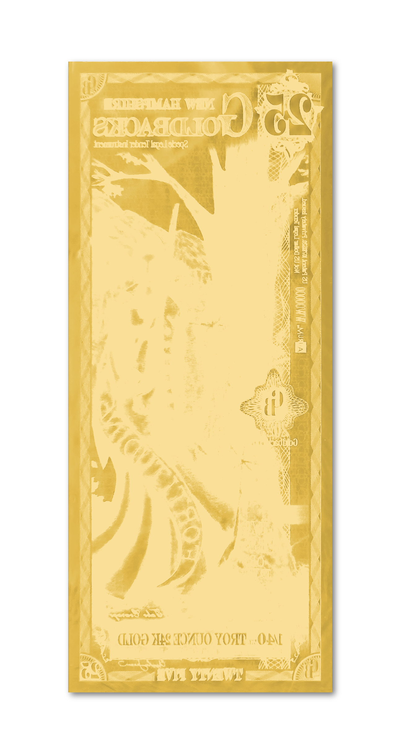 25 New Hampshire Goldback - Aurum Gold Note (24k) | GoldSilver360