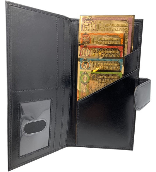 New Hampshire Goldback Black Wallet (Bundle Pack) - Aurum Gold Note (24k) | GoldSilver360