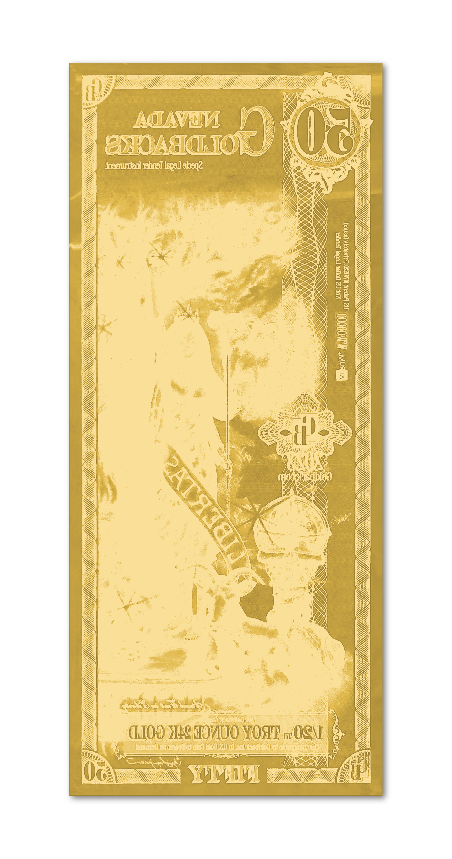 50 Nevada Goldback - Aurum Gold Note (24k) | GoldSilver360