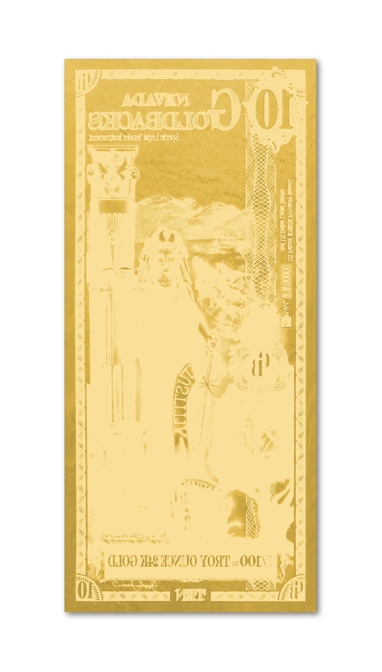 10 Nevada Goldback - Aurum Gold Note (24k) | GoldSilver360