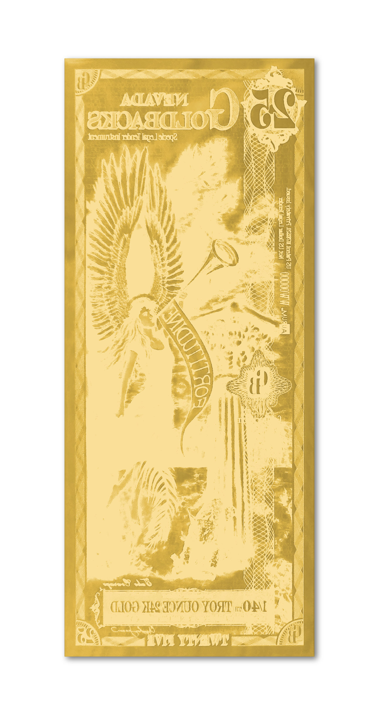 25 Nevada Goldback - Aurum Gold Note (24k) | GoldSilver360