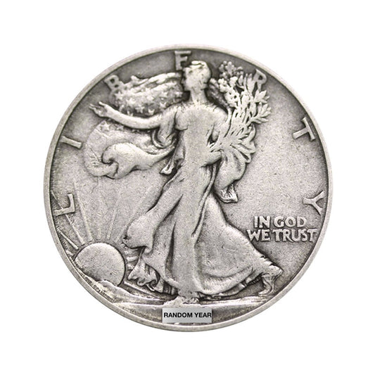 90% Silver Walking Liberty Half Dollars - $1 Face Value Circulated (2 Coins) | GoldSilver360