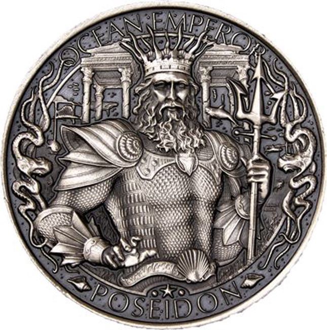 Atlantis 1 oz Silver Round - Mythical Cities Series Antique Finish (.999 Pure) | GoldSilver360