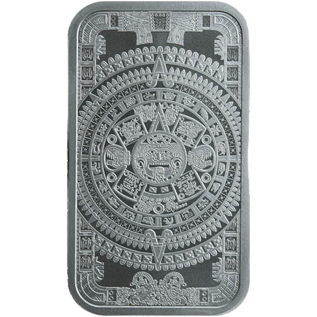 Aztec Calendar - 1 oz Silver Bar | GoldSilver360