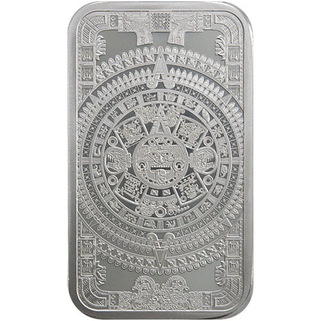 Aztec Calendar - 5 oz Silver Bar | GoldSilver360