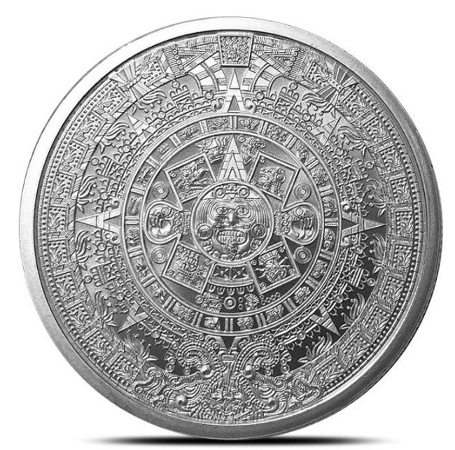 Aztec Calendar 1 oz Silver Round | GoldSilver360