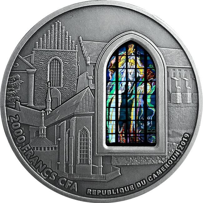 2019 Basilica of St Francis of Assisi in Cracow 2 oz Silver Coin - Cameroon | GoldSilver360