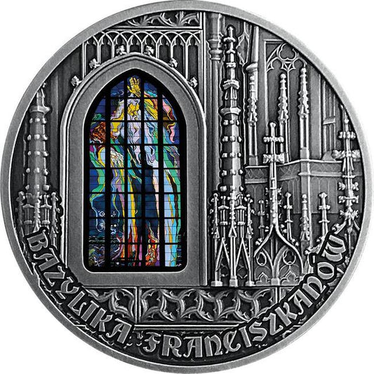 2019 Basilica of St Francis of Assisi in Cracow 2 oz Silver Coin - Cameroon | GoldSilver360