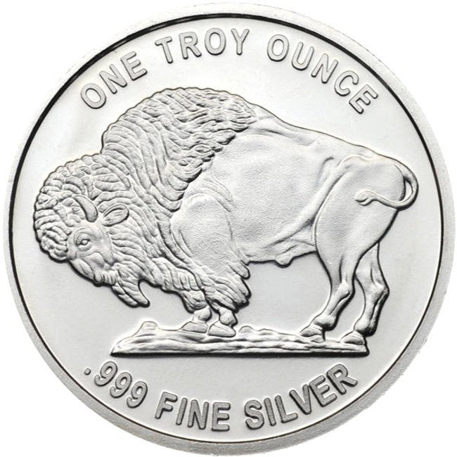 1 oz Buffalo Silver Round Nickel design | GoldSilver360