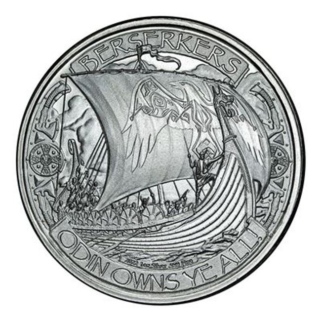 1 oz Silver The Vikings Round BU - Random Mint | GoldSilver360